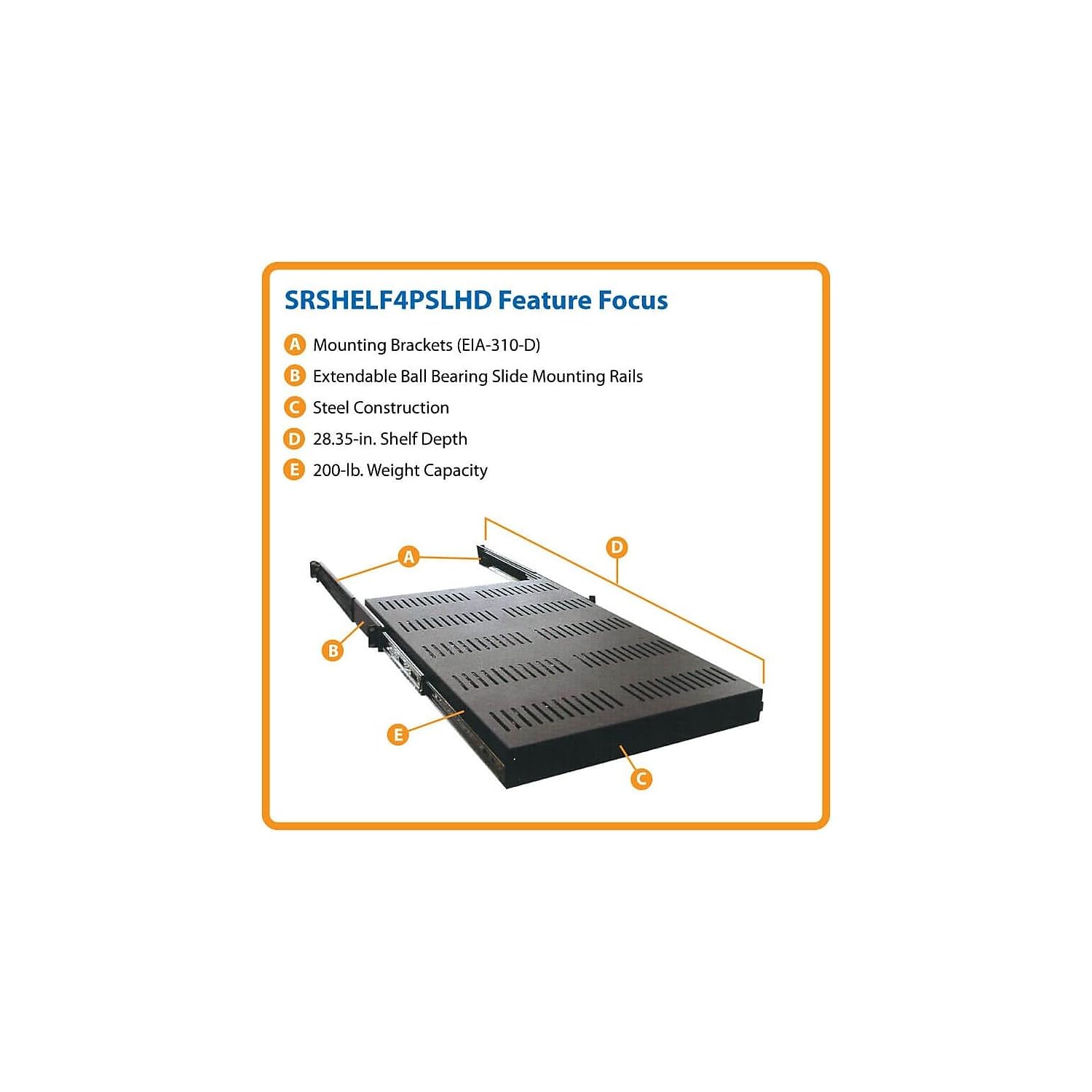 Amazon.com: Tripp Lite SRSHELF4PSLHD Rack Enclosure Cabinet