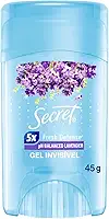Desodorante em Gel Antitranspirante Secret Aroma de Lavanda com pH Balanceado 45g