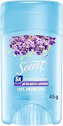 Desodorante em Gel Antitranspirante Secret Aroma de Lavanda com pH Balanceado 45g