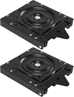 Leader Accessories Quick Disconnect Boat Seat Mount with 6.25" Swivel - 2 Sets for Easy Pedestal Install