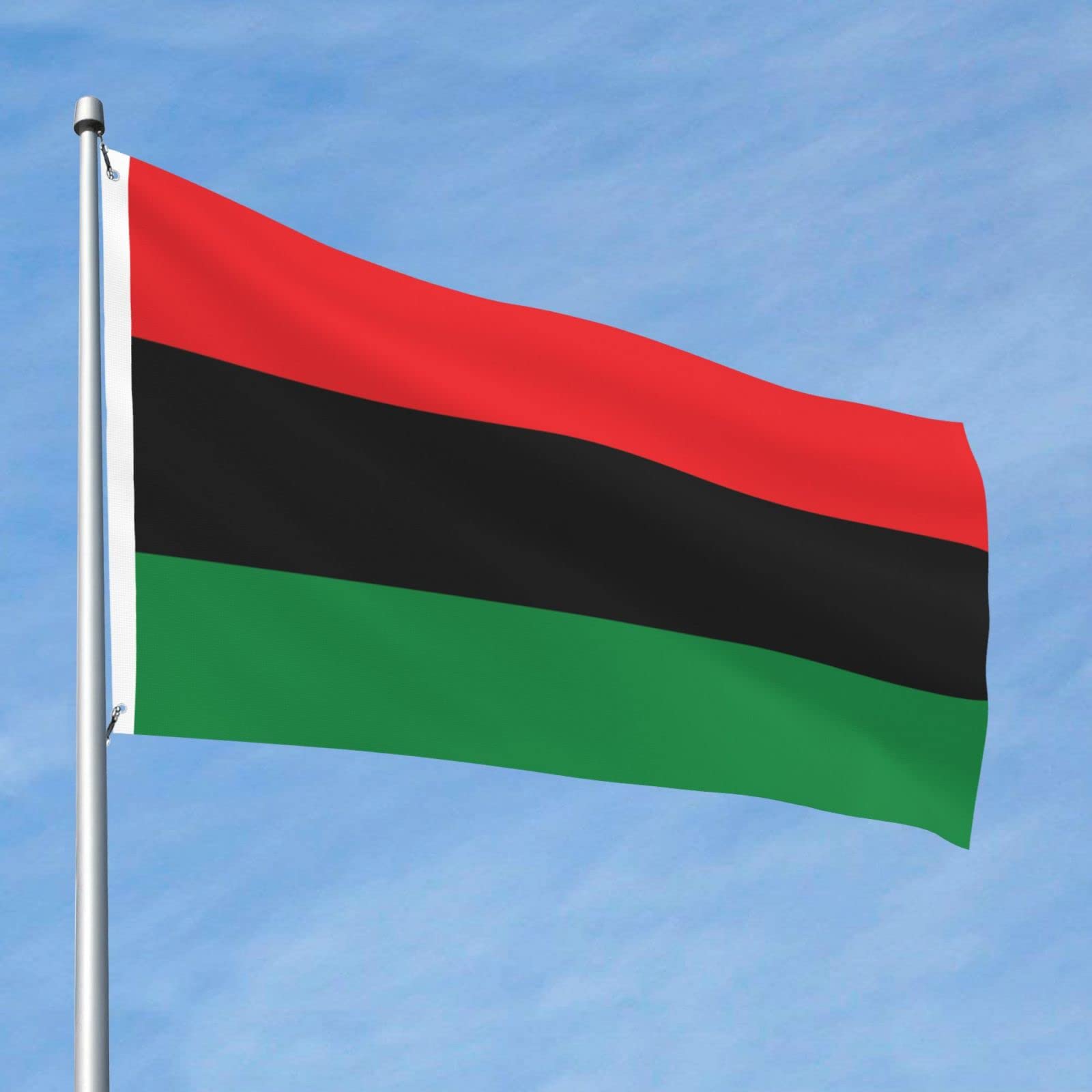 2 Bandiere Afroamericane USA 3x5 Piedi - Banner In Poliestere Per Esterno