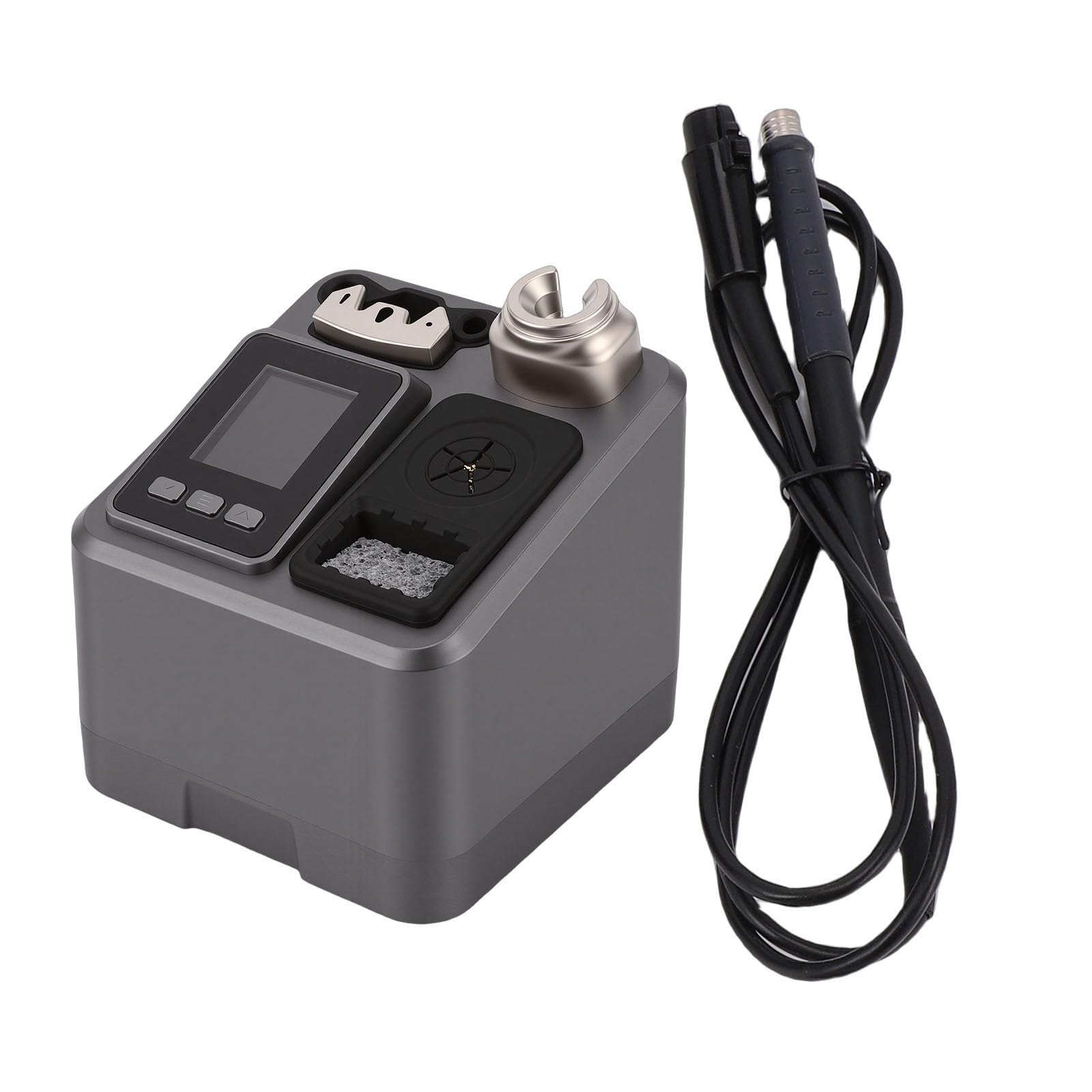 Stacja Lutownicza 120 W, Inteligentna Kontrola Temperatury z PID, Wyświetlacz LCD, Cyfrowa Stacja Lutownicza LED, Antystatyczna, Szybkie Nagrzewanie 2 Sekundy, do Uchwytów T115 (Przepisy