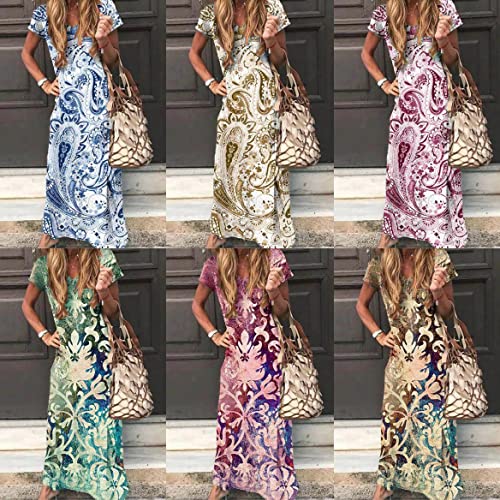 Tomwell Vestito Donna Manica Corta Scollo a V