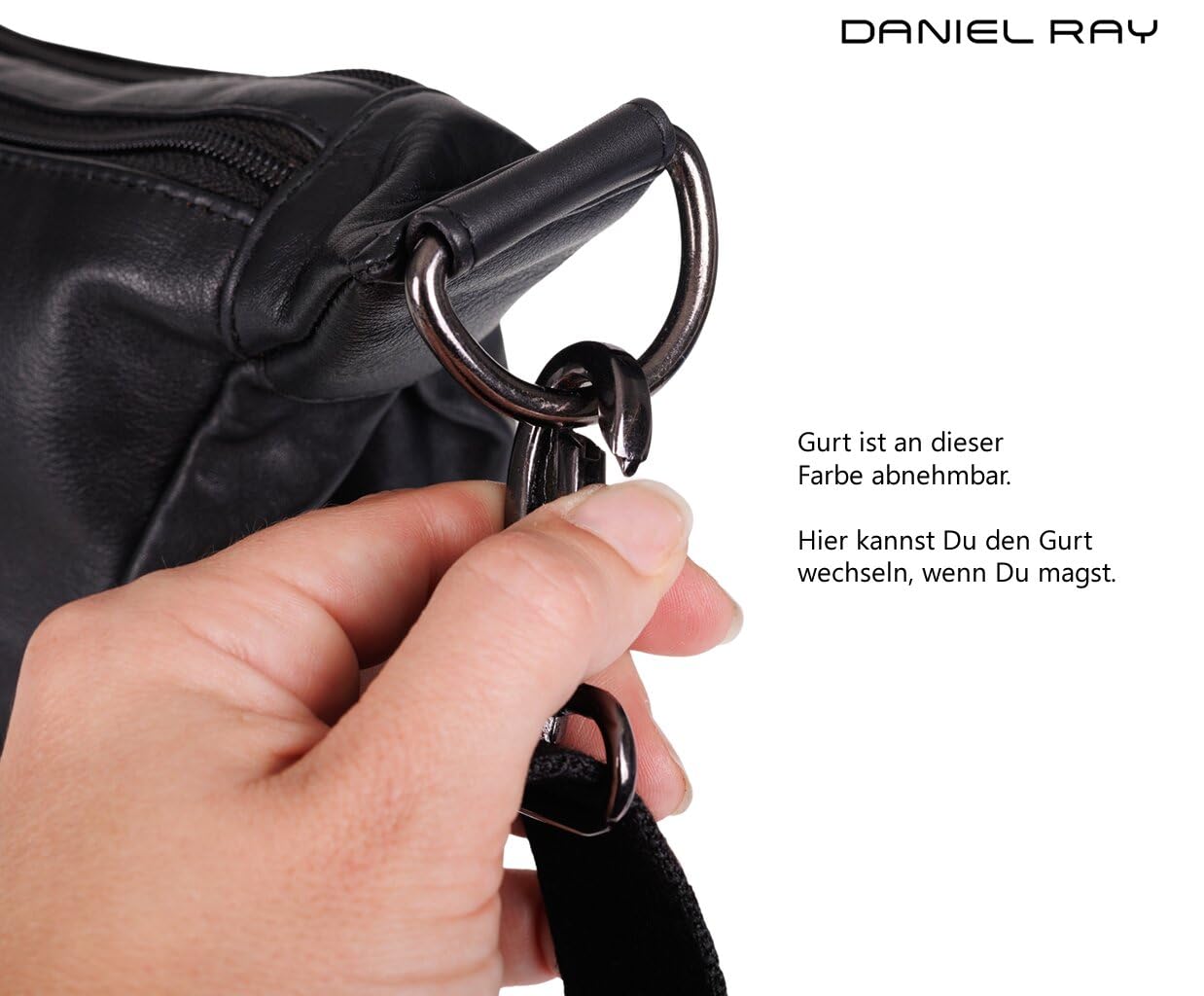 Handtasche Leder Moonbag Crossbody Schultertasche Portaugusta 1595 +e