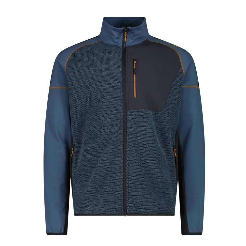 CMP Felpa in Pile Pesante Stretch da Trekking Unlimitech con Inserti in Knit Tech da Uomo, 36H1847