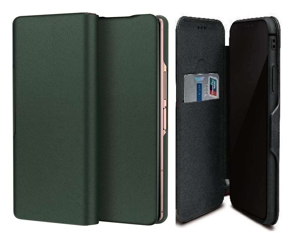 WHITBULL Smart Magnetic Closer Flip Cover for Apple iPhone 13 Pro Max (6.7 Inch) (Green)