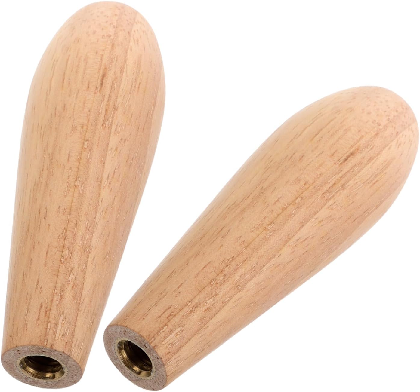 2pcs Wooden Beer Keg Tap Handles Rubberwood Draft Faucet Replacement Handles for Homebrewing Bars and Parties