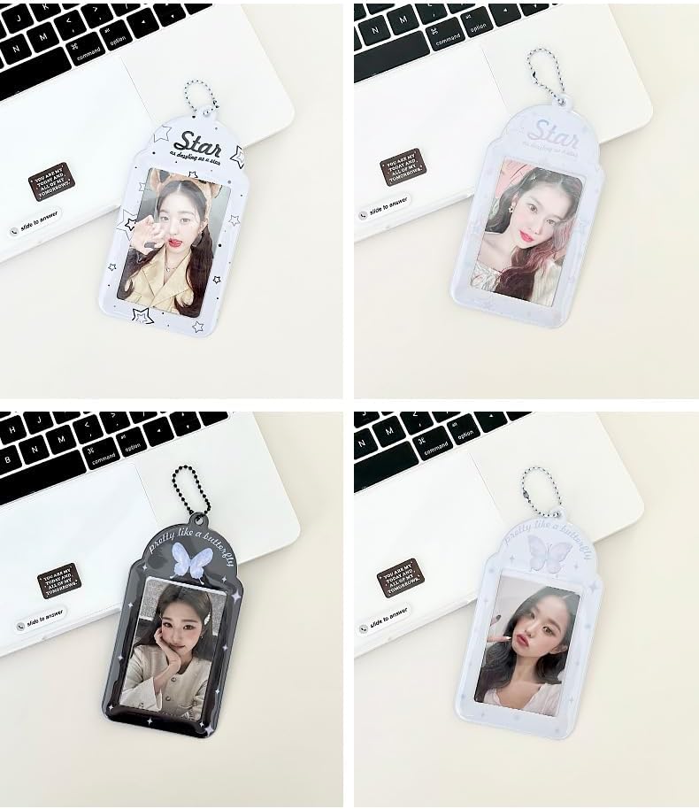 Miniatura 2 de Soporte para tarjetas de identificación kawaii, material escolar, soporte estético de identificación Y2K para mujeres (2)