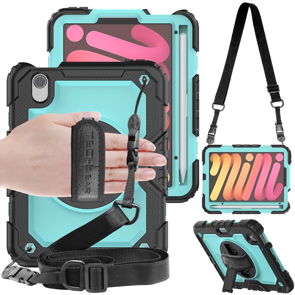 Meritcase-iPad Mini 6 2021 Case Waterproof With Pencil Holder, Built-in