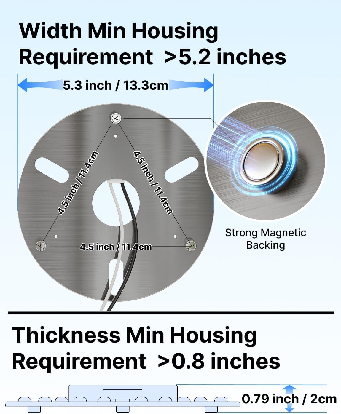 5" LED Ceiling Fan Light Kit Replacement, 18W Universal Retrofit Light for Flush Mount Fans, 3-Color Adjustable, Farmhouse Style, Energy Efficient, Easy DIY Installation for Old Lighting Fixtures