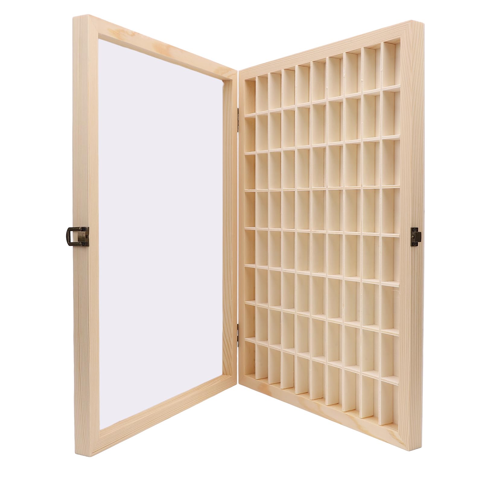 Fabater Kamera-Film-Display-Box, 80 Fächer, Holz-Aufbewahrungsschrank für 35-mm-Filme, Massivholz-Filmrollen-Organizer mit Schnappverschluss, für die Heimdekoration von Fotografen Elektronik & Foto