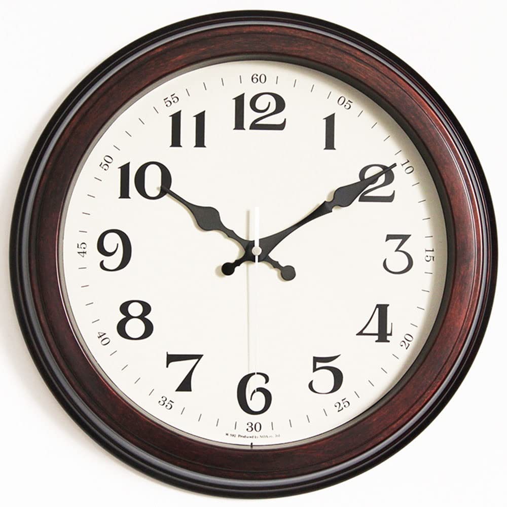 Amazon.co.jp: 14.7インチ ラウンドヴィンテージ壁掛け時計、アラビア