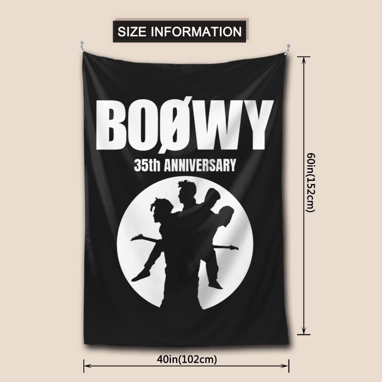 Amazon.co.jp: タペストリー ボウイ Boowy Boøwy グッズ 壁掛け 装飾布