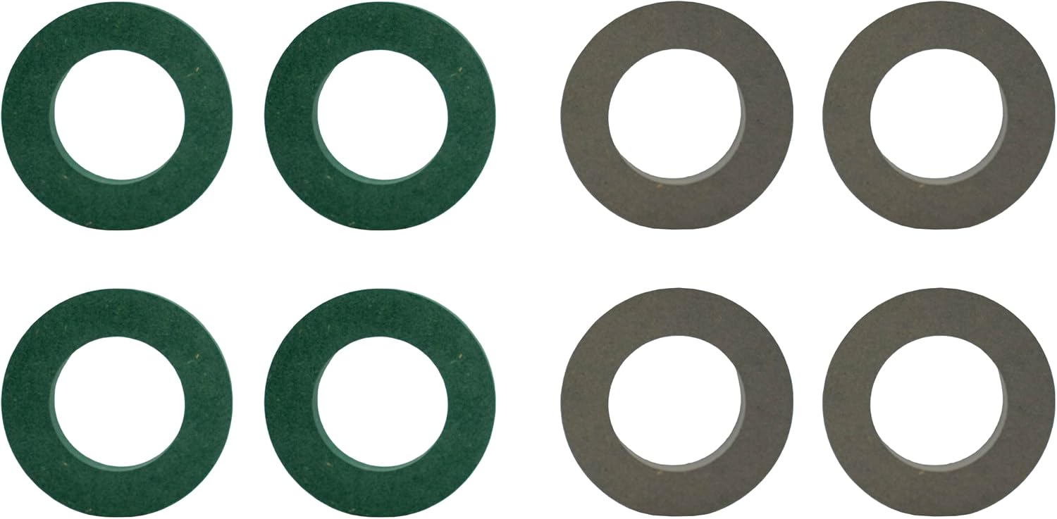 Modern Ring-A-Date Perpetual Large Wooden Wall Calendar (Light Gray & Green - 15.7" X 18.7")