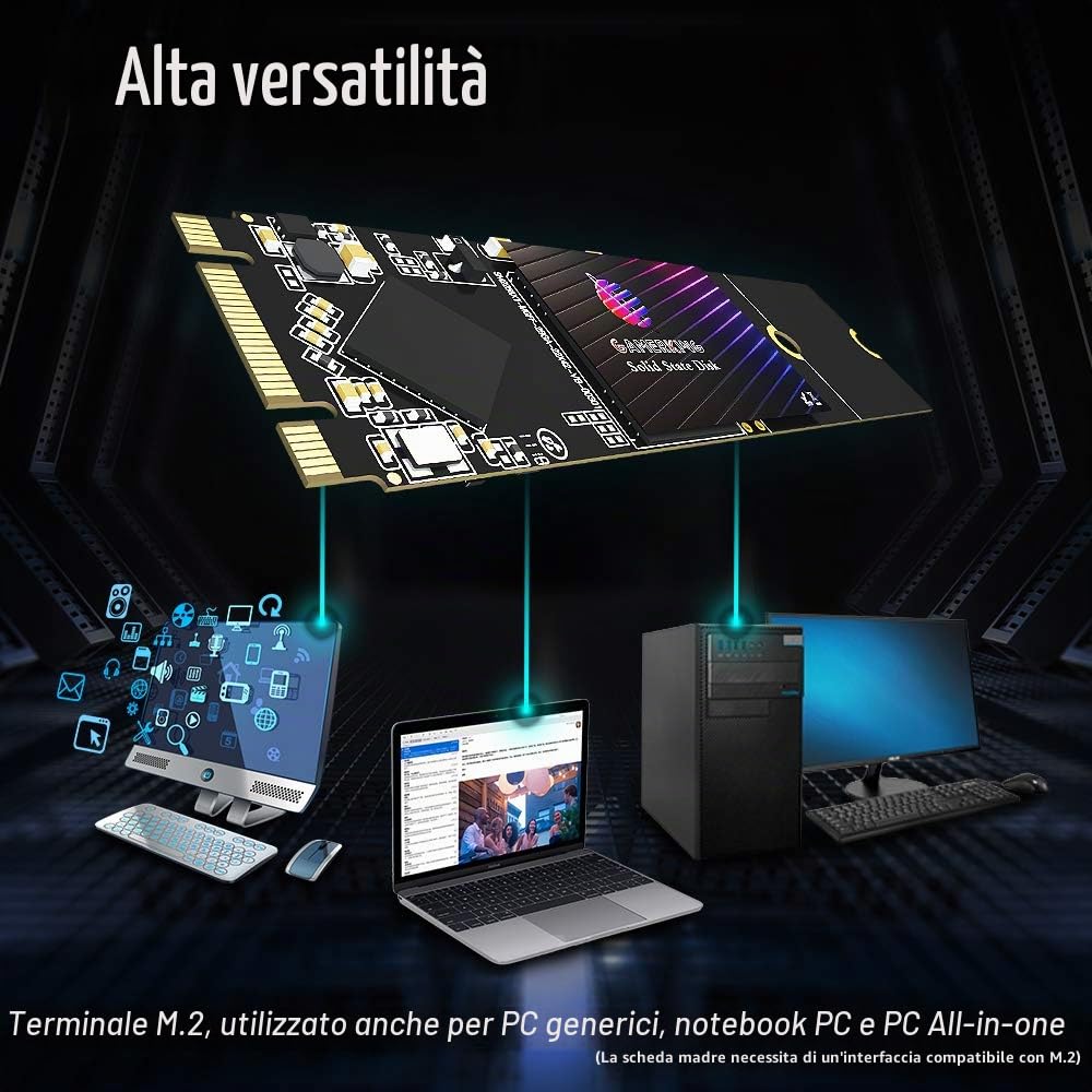 GamerKing SSD M.2 2280 64GB Ngff unità a stato solido interna