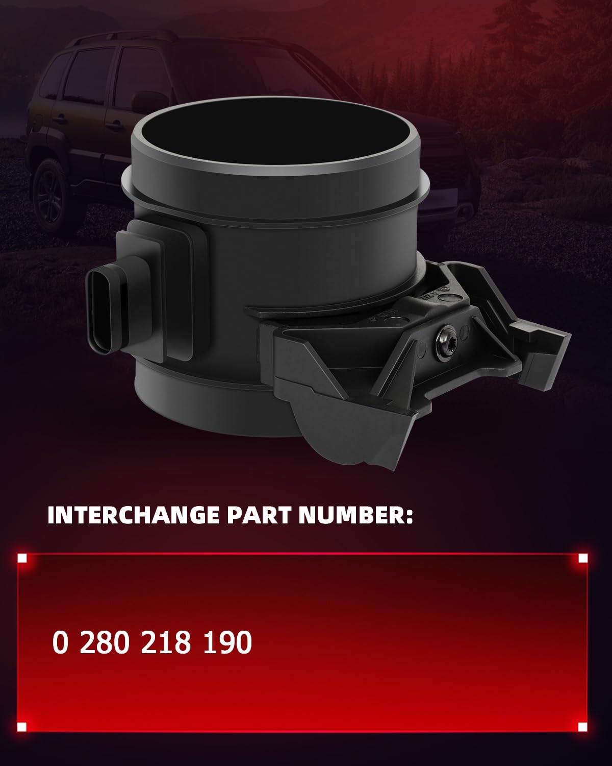 Mass Airflow Sensor MAF Compatible for 2006-2011 for Mercedes-Benz R350 3.5L,2008 for Mercedes-Benz R550 5.5L,2010-2013 S400 3.5L 0 280 218 190 High Performance Mass Air Flow Sensor