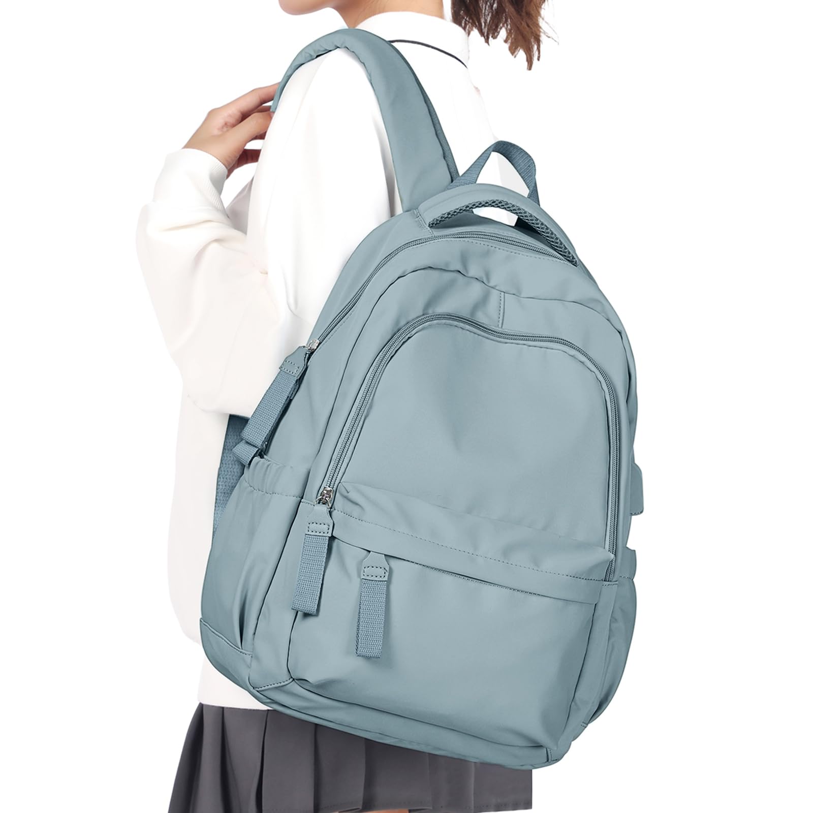 WEPLAN Mochilas Escolares Adolescentes Mochila Instituto Mochila de Viaje Mochila Colegio Mujer Chica Mochilas tipo Casual Mochila Escolar Impermeable Ligera Mochila Portatil 14 Pulgadas