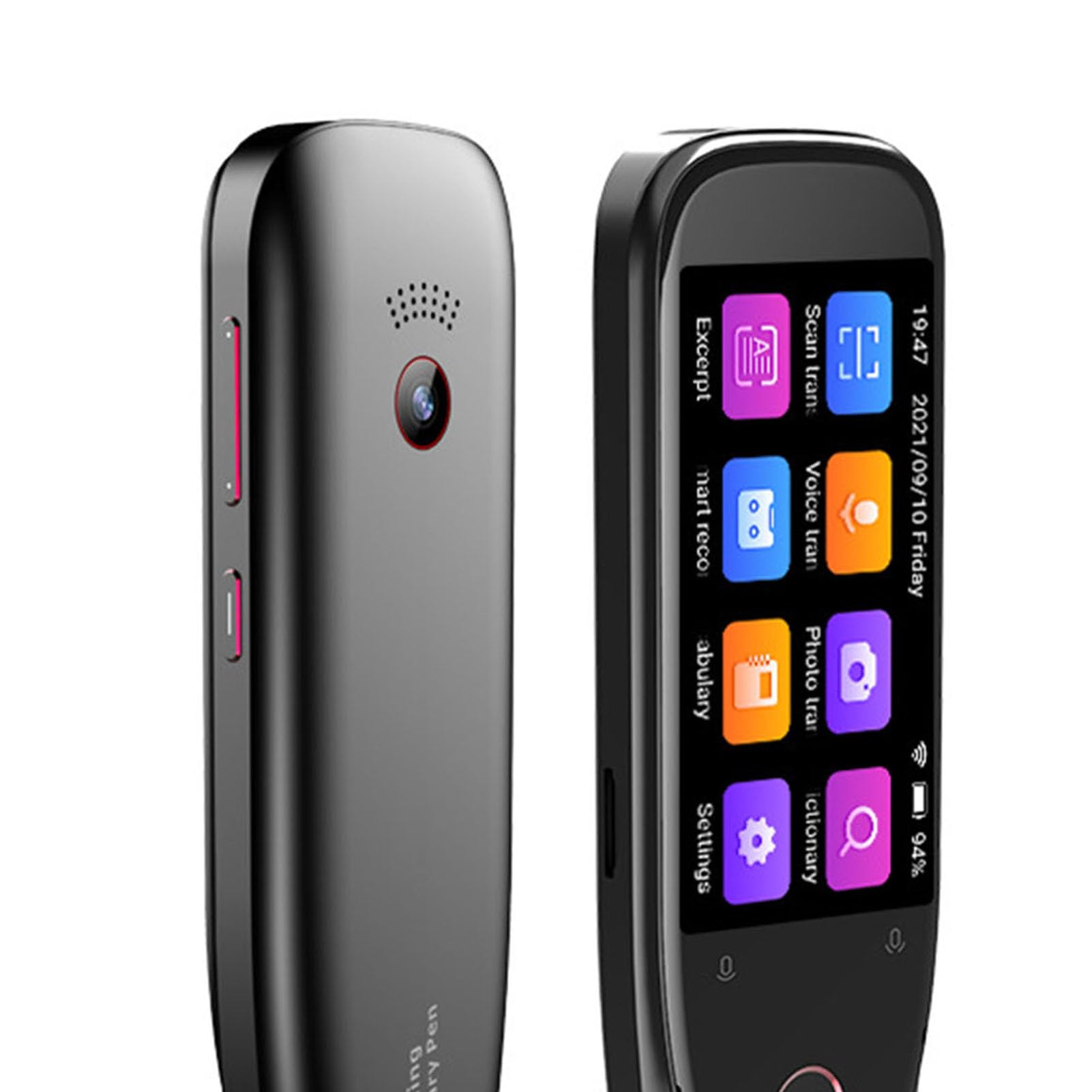 Generic Scansione Penna di Traduzione, Scansione Penna Dizionario Supporta 112 Lingue per Studio e Vita Professionale (BLACK)