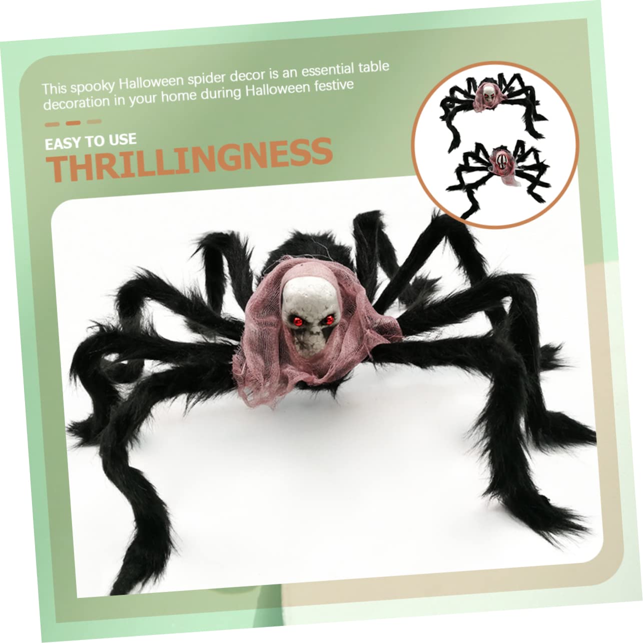 HANABASS 4pezzi Decorazioni Per Halloween Di Ragnatela e Ragno Ornamentale Atmosfera Spaventosa Per Feste e Decorazioni Domestiche