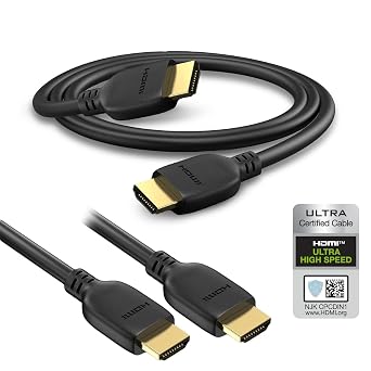 BRENDAZ 8K HDMI to HDMI Cable 2.1, 48Gbps Ultra High-Speed HDMI Cord Compatible with PlayStation 5 4 3, TV, Monitor, BDP-S3700, BDP-S1700, BDP-S6700 4K Blu-ray Disc Player, PS5, PS4, Xbox. 6-Feet