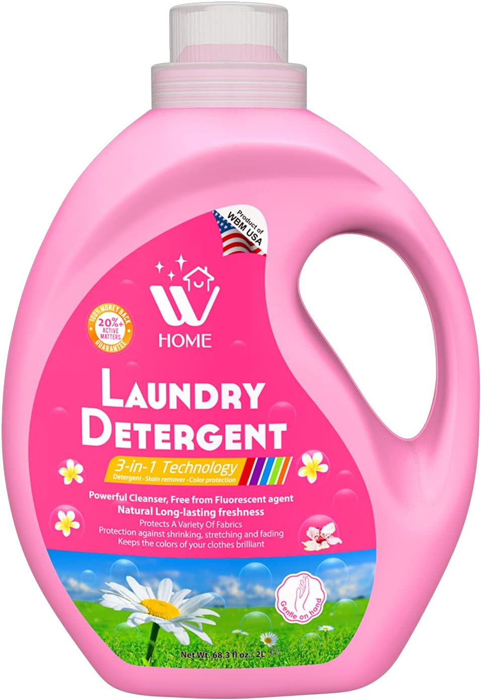 Laundry Detergent Liquid,Concentrate High Efficiency Liquid Laundry Detergent with Long Lasting Fragrance - 35.2 Oz, 50 Loads