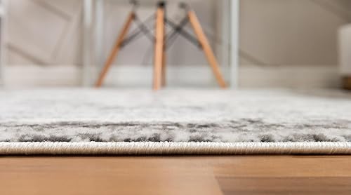 Miniatura 5 de Rugs.com Alfombra de la colección Monte Carlo, alfombra mediana gris de 3 pies 3 x 4 pies, perfecta para salas de estar, comedores grandes y planos