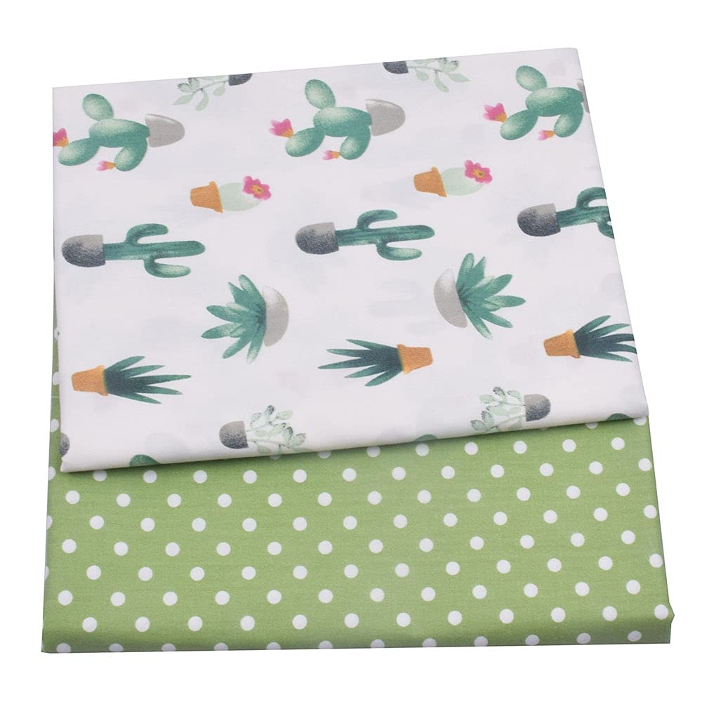 Tessuto Stampato in Cotone a Forma di Farfalla Floreale 2 Pezzi per Bambino, Panno per Patchwork Fai-da-Te per trapuntatura Quilting per Bambini