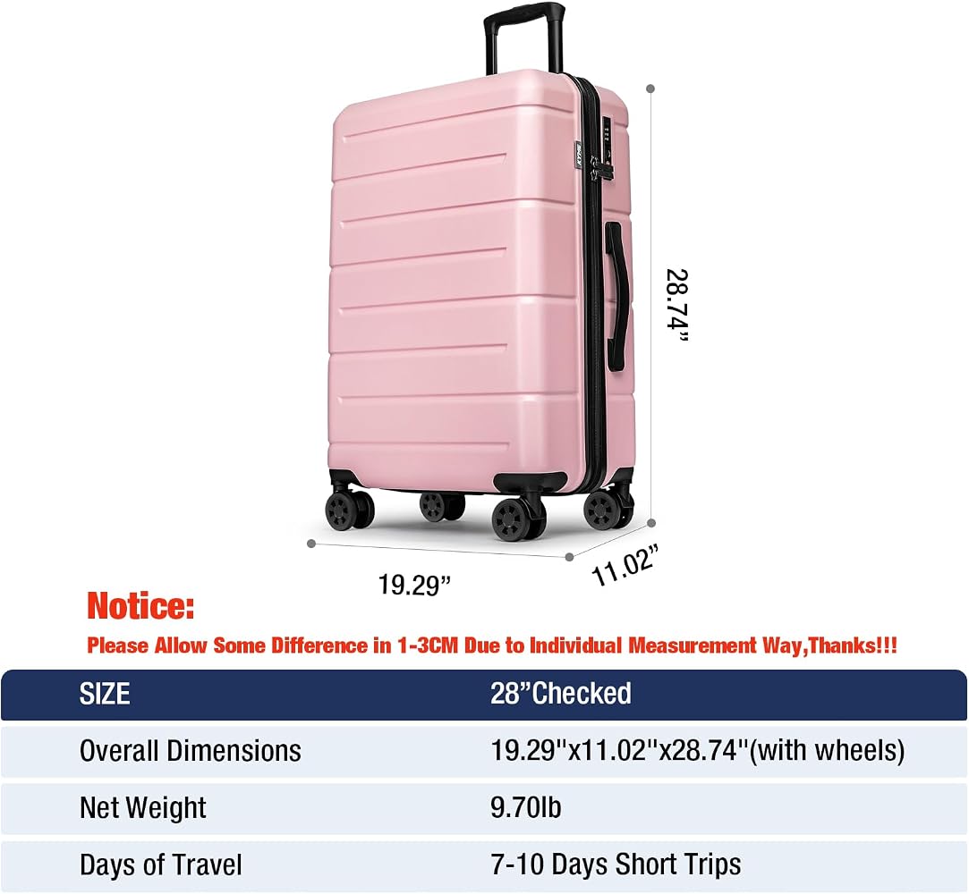Amazon.com | KYME 28 Inch Luggage with Wheels Hardshell Large