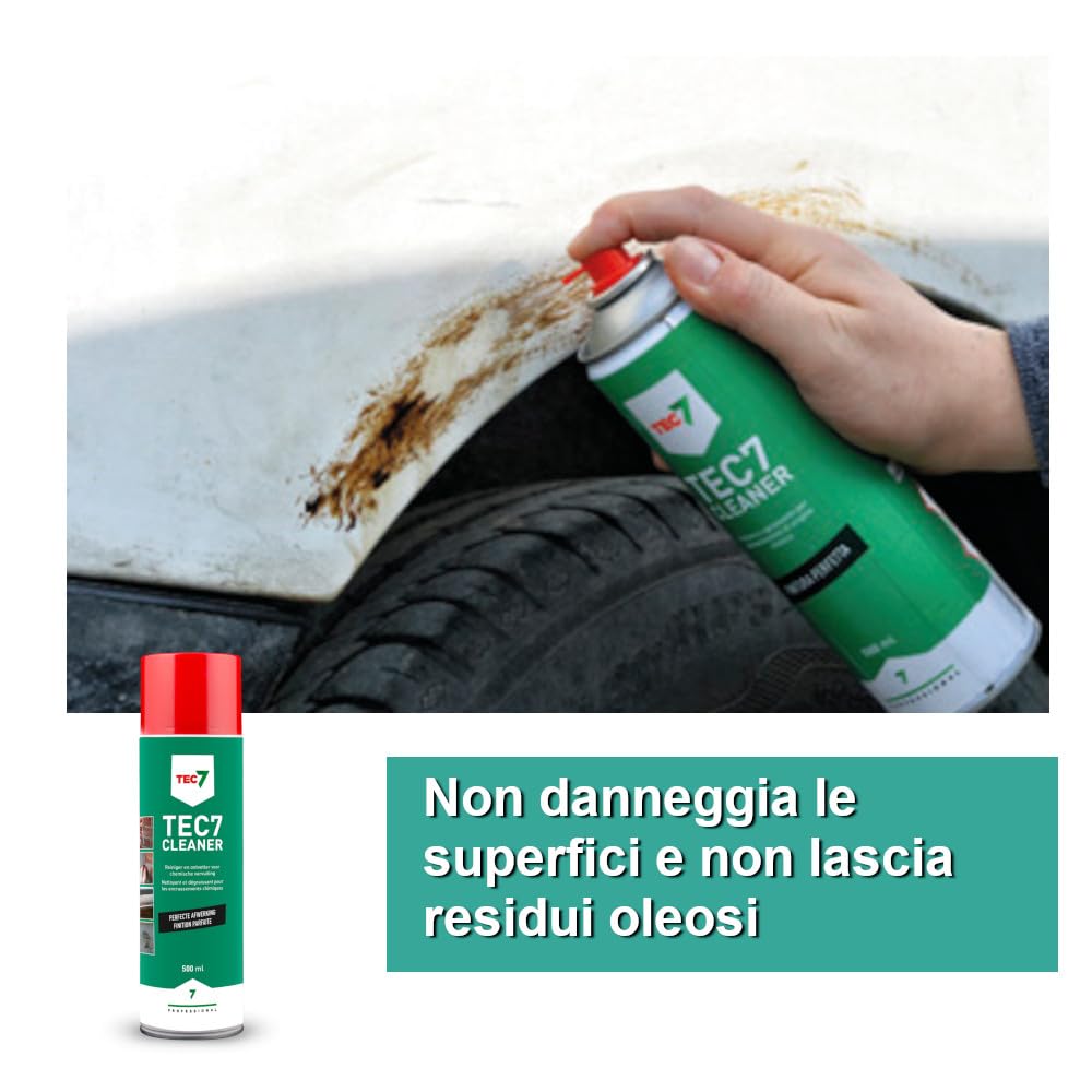 Tec7 Cleaner Detergente Universale 500 ML per Sgrassare, Pulire e Finitura Perfetta delle Cuciture