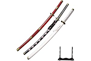 Zoro Swords Authentic Metal: Yama Enma/Trafalgar Law/Luffy Kitetsu/shisui/wado ichimonji (3-Piece/4-Piece Set)