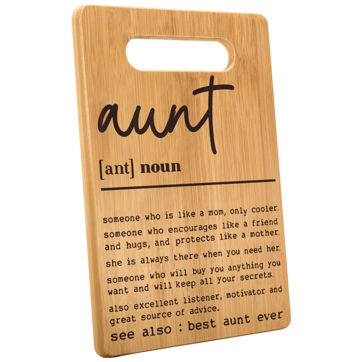 MY-ALVVAYS Aunt Gifts from Niece Nephew, Birthday Gifts for Aunt Cutting Board, Gift for Aunt from Niece, Best Aunt Ever Gifts Mother’s Day Gifts for New Aunt Aunty Auntie Great Aunt Christmas Gifts