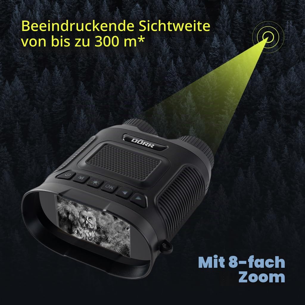 DÖRR Digitales Nachtsichtgerät IR-QHD, 300m, 40MP Fotos & 2.5K Videos