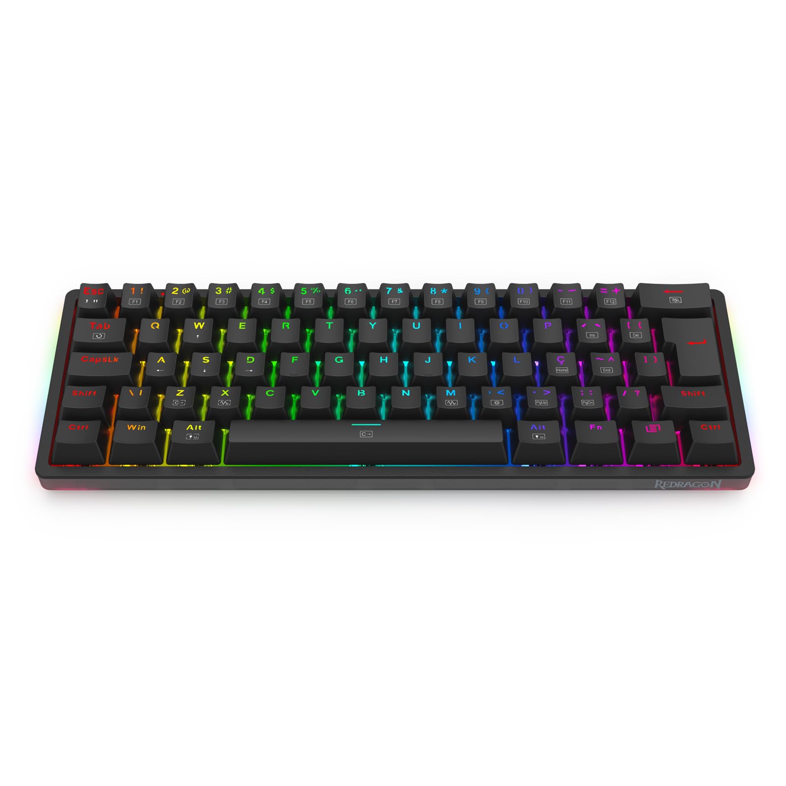 Redragon Akali Mechanical RGB Gaming Keyboard ABNT2 w/Cable Redragon Akali Mechanical RGB Gaming Keyboard ABNT2 w/Cable