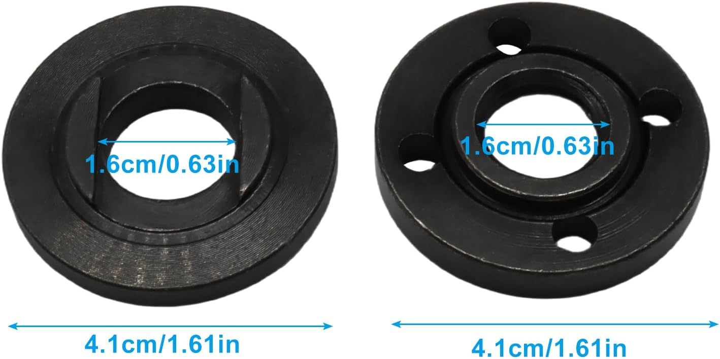 2 Pack Angle Grinder Flange Nut for 4.5" 5" Grinder