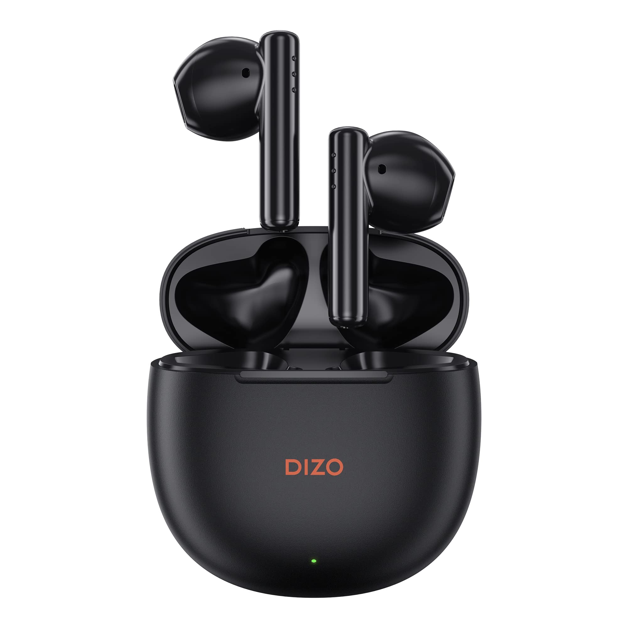 DIZO Buds P with Fast Charge, 40HPlaytime & 13mm Driver (by realme TechLife) Bluetooth Headset (Dynamo Black, True Wireless)