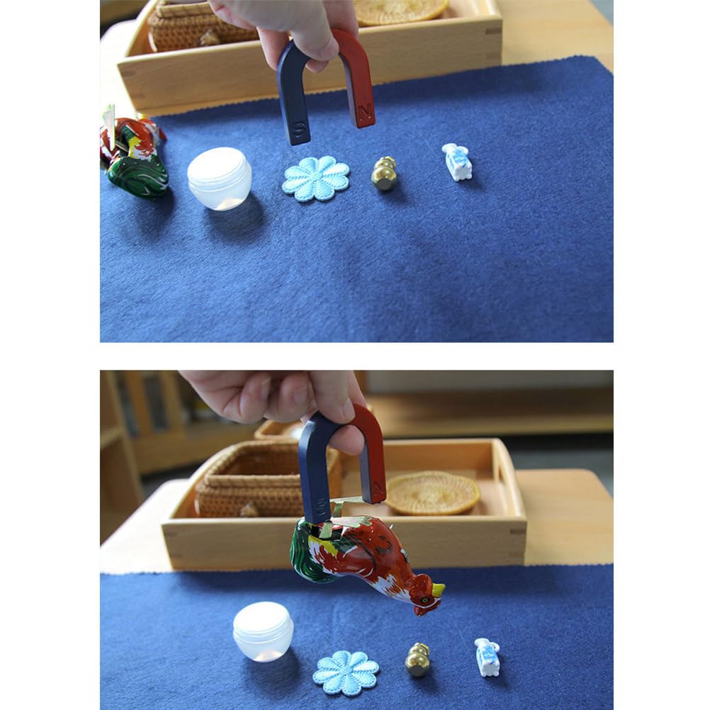 Montessori Magnet-Wissenschaftsarbeitsset, U-förmiger Magnet & sensorisches Entdeckungsspielzeug für Kleinkinder ab 3 Jahren