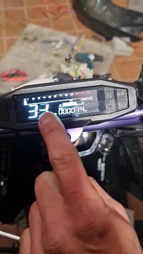 Tachymètre Numérique Universel Pour Moto KAOLALI - Compteur Vitesse, RPM, Niveau Carburant - Écran LCD - Résistant à L'eau