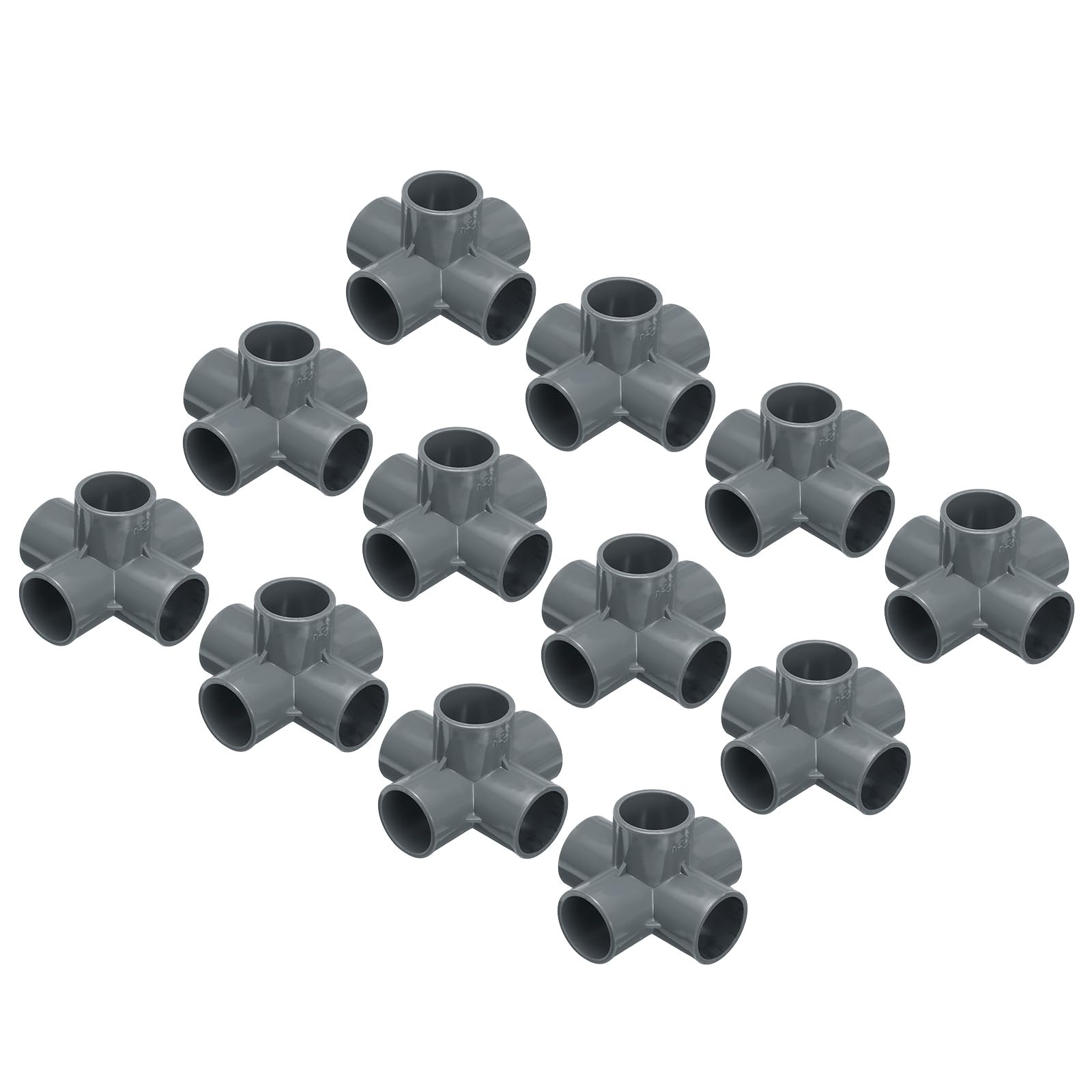 Codo de 5 vías de PVC 32mm accesorio tubería conducto eléctrico manguera salida lateral gris