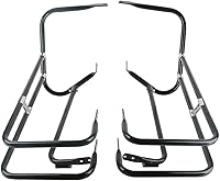 Vista 18 de TCT-MOTORPARTS Soportes de conversión para bolsas de sillín Guardaapoyo Compatible con Harley Heritage Springer Softail Fatboy FLSTF FLSTS 1984-2017