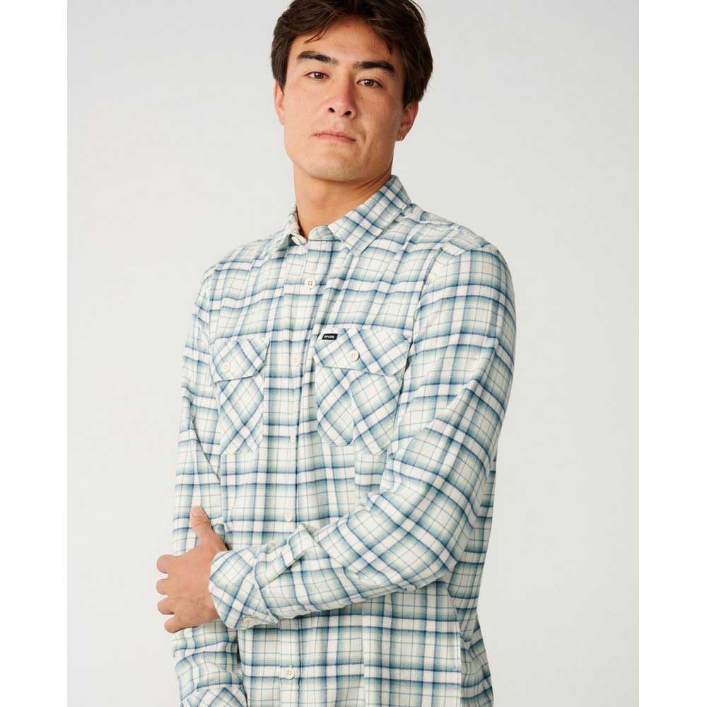 RIP CURL Camicia A Maniche Lunghe Classic Surf Checked in Flanne S
