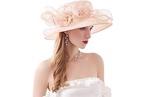 Fascinators Hats for Women Peach with Floral Ornament