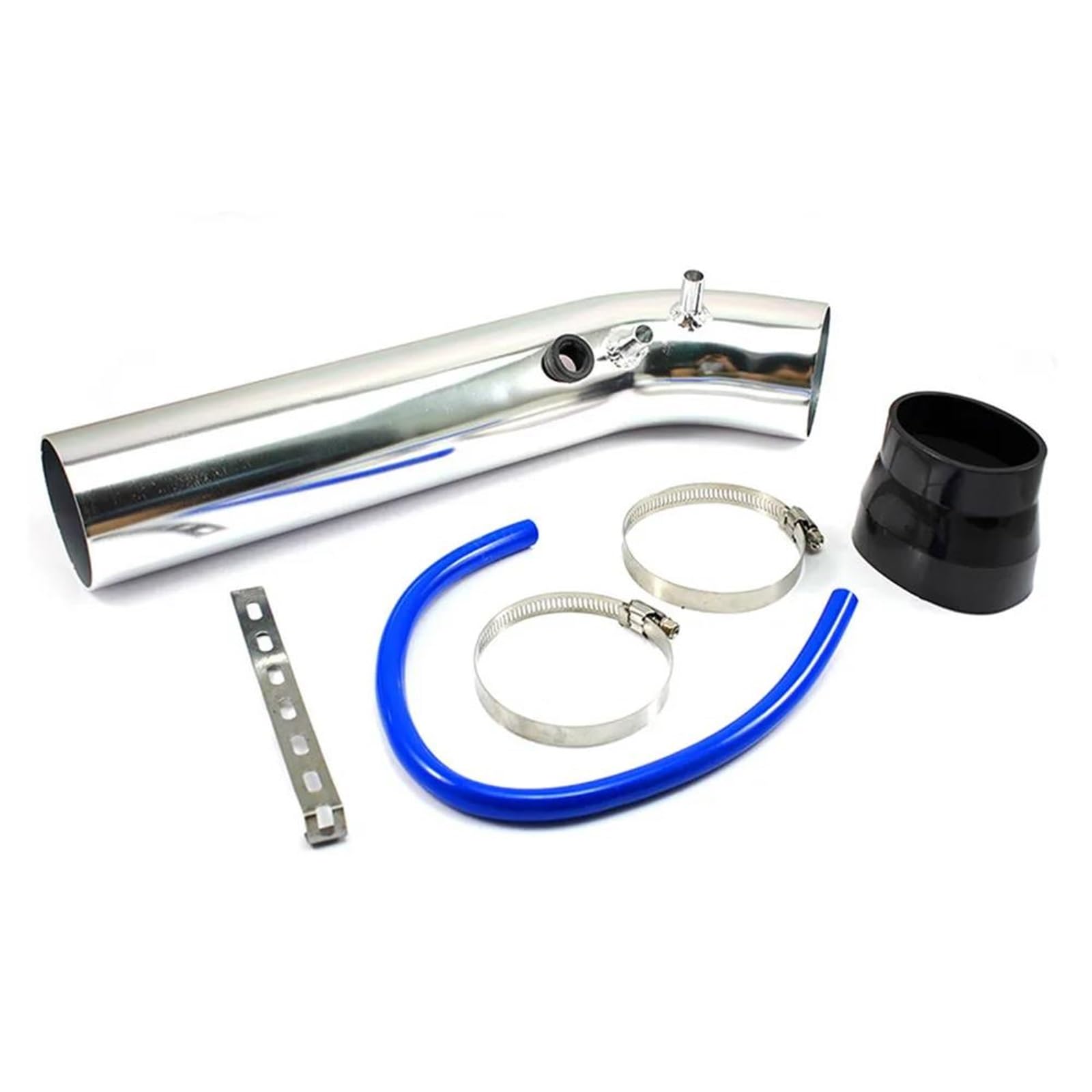 Admisión Aire Tubo Entrada Aire Aluminio Universal 76mm Para Frío Kit Tubería Conducto 3 Pulgadas Con Filtro Conexión Manguera Goma 63mm A Filtro Aire