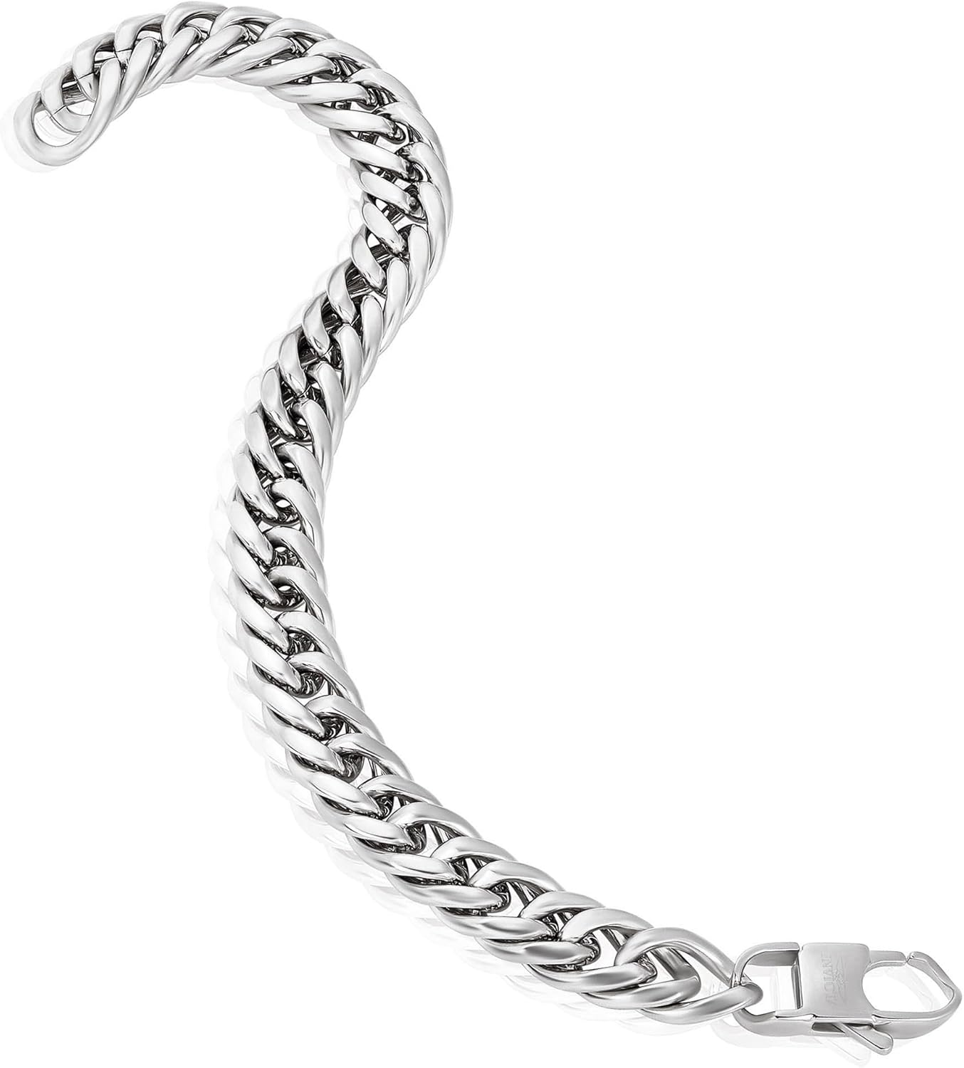 Invicta Bracelet for Men, Stainless Steel Curb Link Chain Jewelry, 8.5mm-11.5mm, 8.5"-9" - Image 5