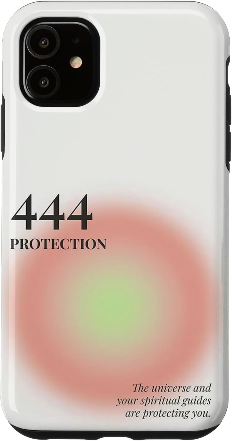 iPhone 13 Angel Number 444 Aura Case