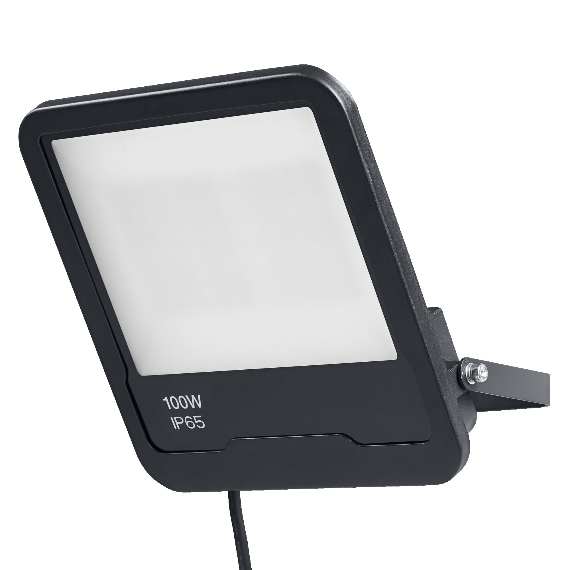 LEDVANCE WIFI Smartes High-Power Flutlicht, dunkelgrau, 100W, 8000lm, regulierbares Farblicht & Weißlicht, dimmbar, App-steuerbar, inklusive Befestigungszubehör, IP65 Schutzklasse, RGBW