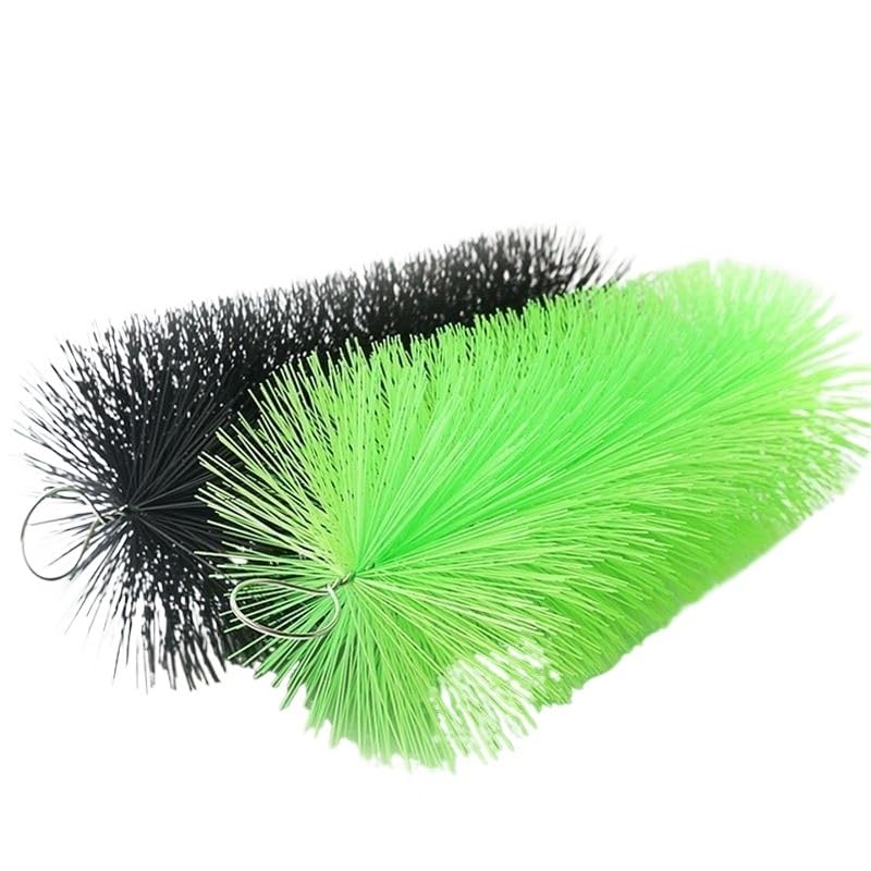 Fish Spawning Brush - Pond Filter Media & Breeding Brush for Large Ponds, Green/Black, 40-150 x 12 cm(Green,120cm)