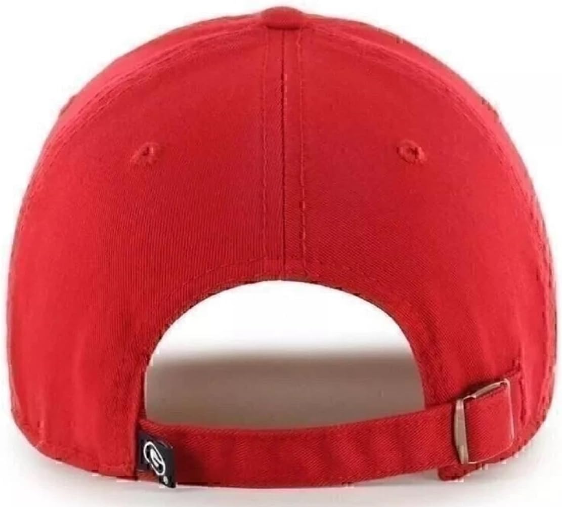 47 University Georgia Hat Classic Clean Up Red Hat Adjustable Bulldogs Team Logo Relaxed Fit Solid Cap - Image 2