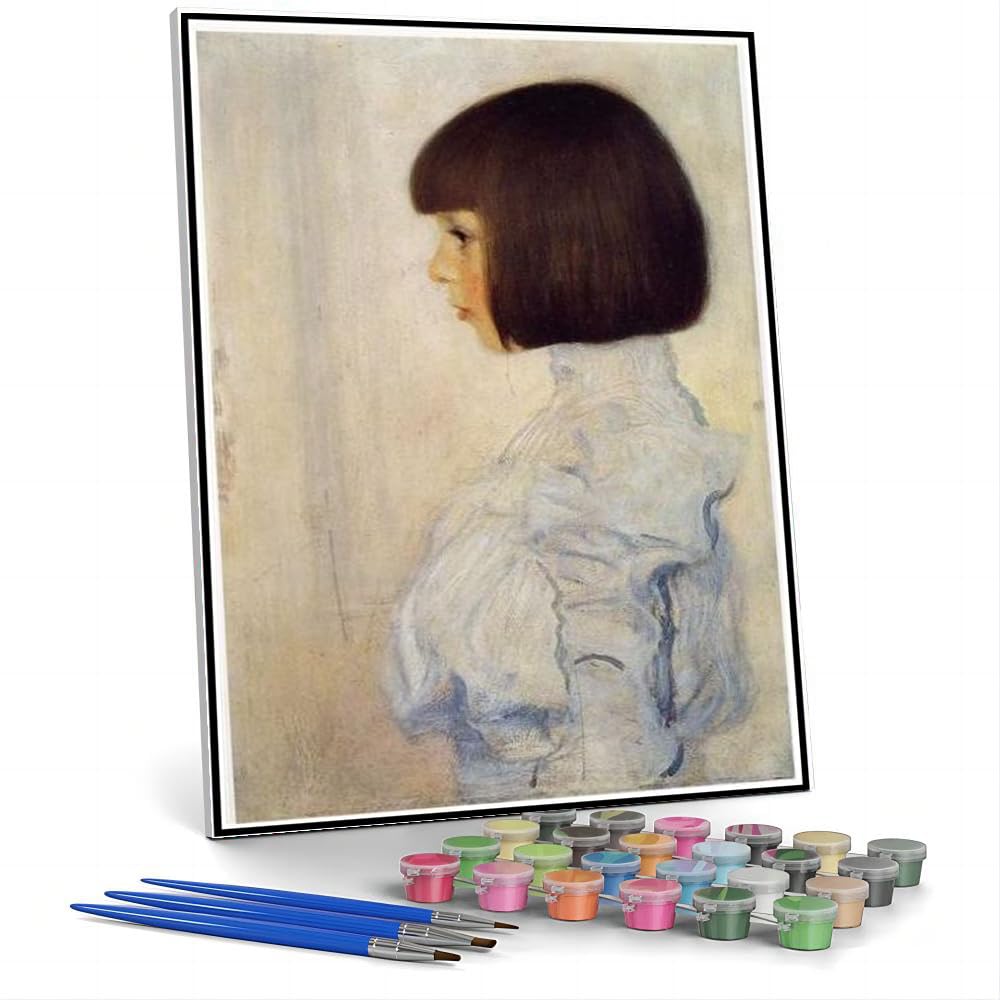 Amazon | 大人のための数字の絵画 ヘレン・クリムトの肖像