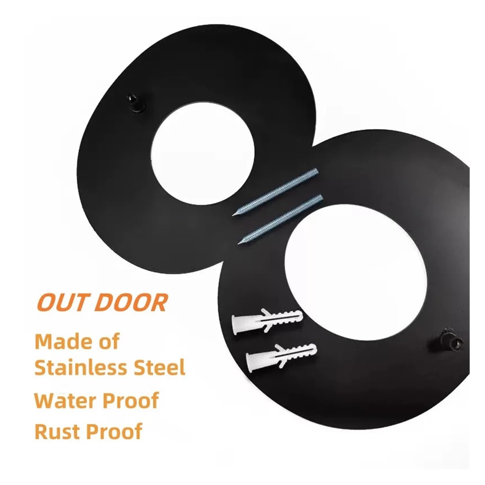 1pc 20/30 Centimetri Di Grandi Dimensioni In Acciaio Inox Galleggiante Numeri Civici Indirizzo Segno Targa Numero for La Casa All'aperto Strada(No.3,15cm)