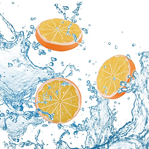 Hagao Fake Orange Slice Artificial Fruit Highly Simulation Lifelike Model For Home Party Decoration Orange 10 Pcs #TOP2